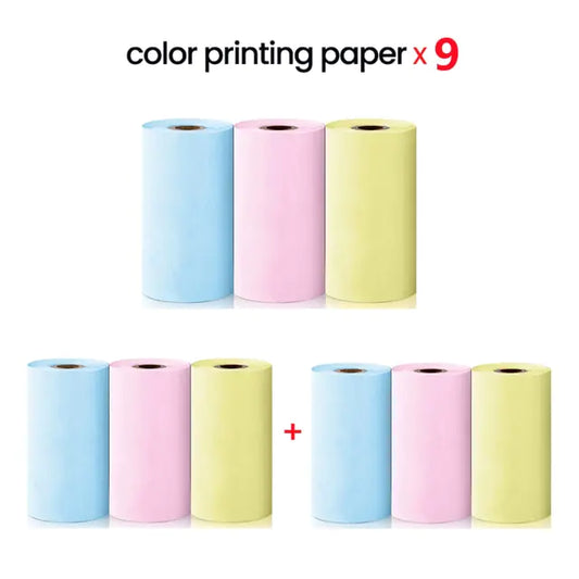 Mini Printer Paper 57mm Width Color White Continuous Paper printing